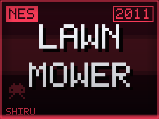 Lawn Mower — NES homebrew title screen