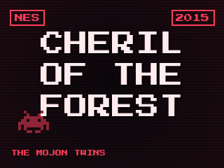 Cheril of the Forest title screen — Nintendo Entertainment System homebrew game