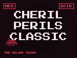 Cheril Perils Classic title screen — Nintendo Entertainment System homebrew game