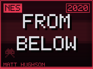 From Below title screen — NES homebrew game