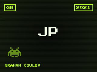 JP title screen — Game Boy homebrew game
