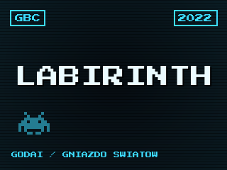 Labirinth title screen — Game Boy Color homebrew game