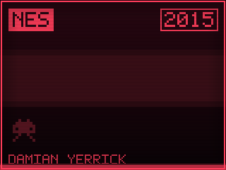 Robotfindskitten title screen — NES homebrew game